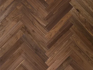 HERRINGBONE 90° FLOOR CA' FOSCOLO - Walnut flooring by FOGLIE D'ORO - view 2